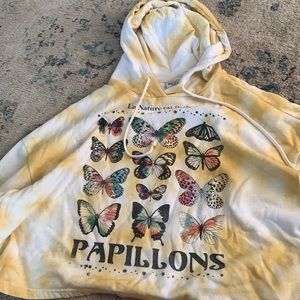 Girls crop top hoodie size large